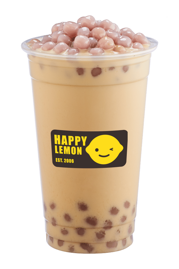 Milk tea with taro ball